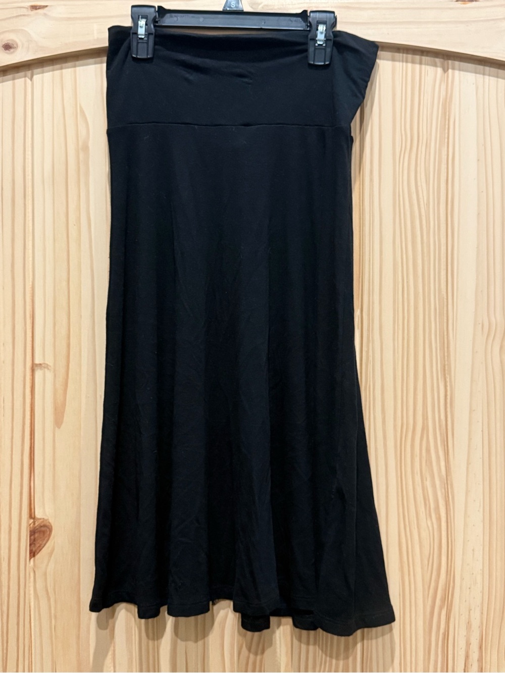 Women's Lock & Love Classic Black‎ A-Line Skirt, Size Small